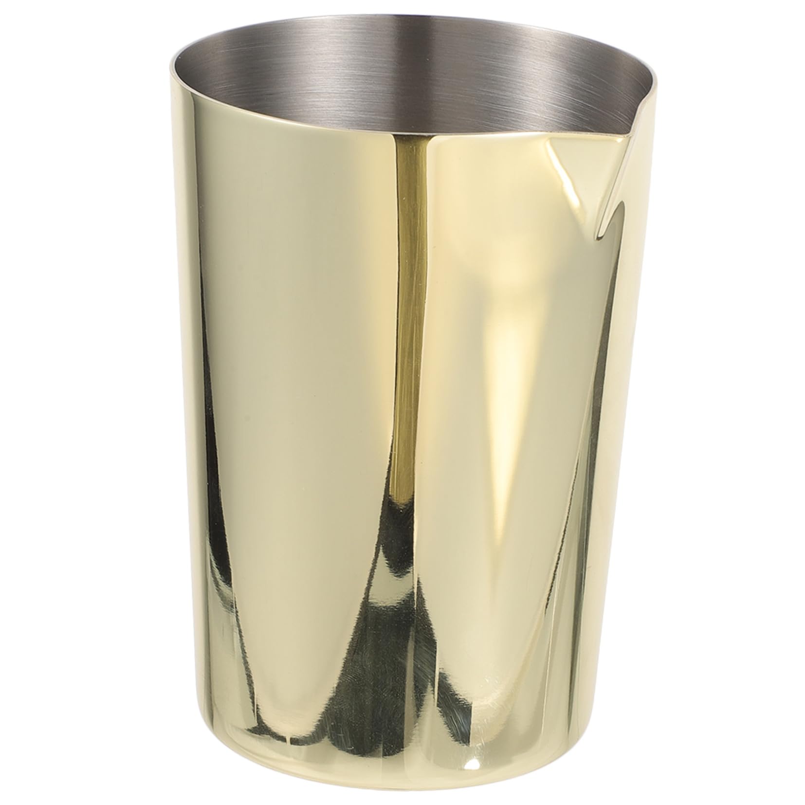 Gatuida Vaso Mezclador de Cóctel Portátil y Profesional de Acero Inoxidable Dorado para preparar Bebidas en Casa o Bar