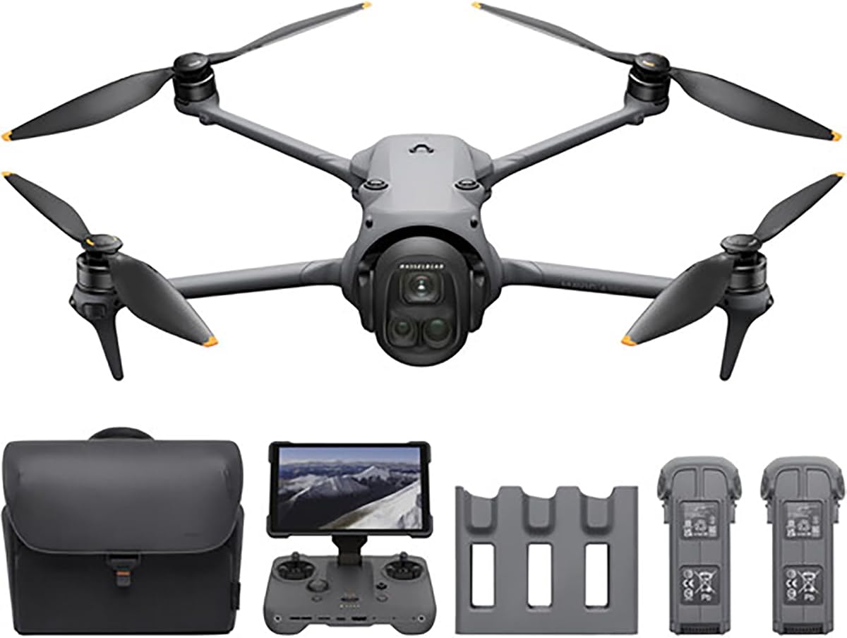 Mavic 4 Pro Drone 512 GB Creator Combo (DJI RC Pro 2) con cámara Hasselblad de 100 MP, sistema de triple cámara, vídeo HDR 6K/60 fps, tiempo de vuelo de 51 minutos, transmisión de vídeo O4+ de 30 km, visión nocturna de 0,1 lux