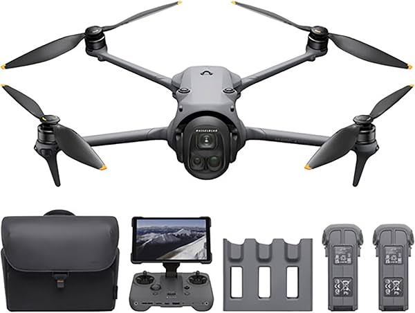 DJI Mavic 4 Pro Drone 512GB Creator Combo (DJI RC Pro 2) con cámara Hasselblad de 100MP, sistema de triple cámara, video HDR 6K/60fps, 51 minutos de vuelo, transmisión de video O4+ a 30 km, visión nocturna de 0.1 lux