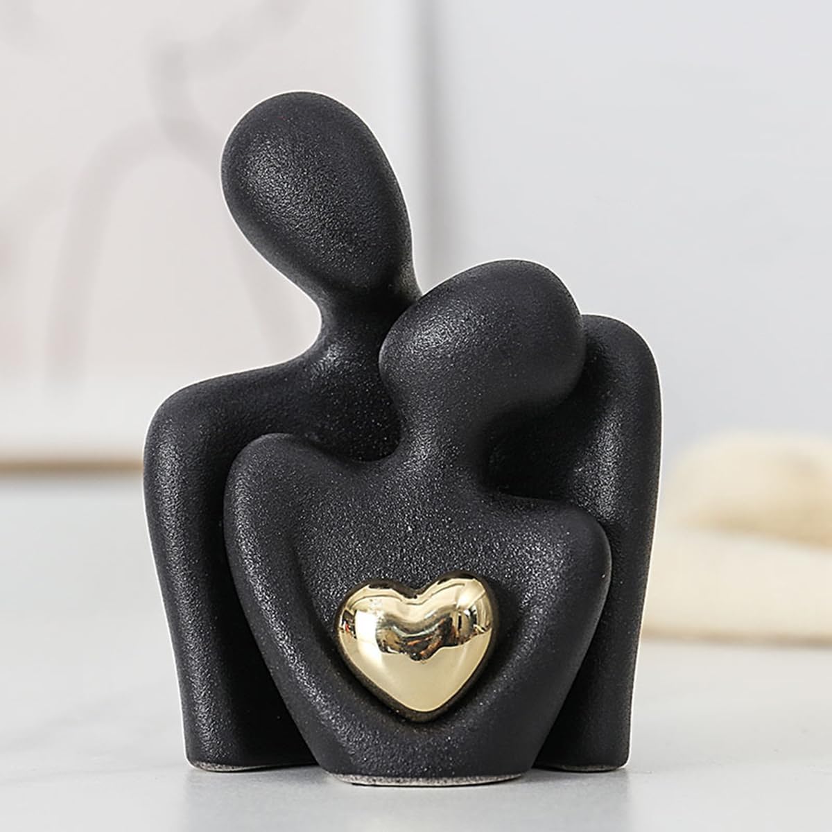 Paar umarmende Statue,Mini-Paar-Statue,Abstrakte Figuren,Dekorationsartikel für TV-Schränke,Wohnzimmer und Schlafzimmer. Romantische Geschenke zum Valentinstag,Jahrestag,Geburtstag