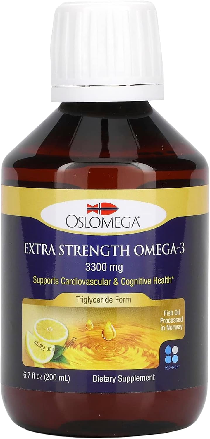 Amazon.com: Oslomega Extra Strength Omega 3 Fish Oil, Natural Lemon ...