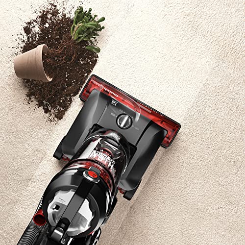Hoover Windtunnel 3 High Performance Pet Bagless Corded Upright Vacuum Cleaner, Uh72630, Red #TOP2