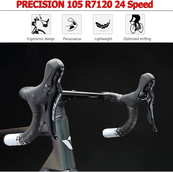 Bicicleta de ruta carbono KABON 53 cm 24 velocidades miniatura 3