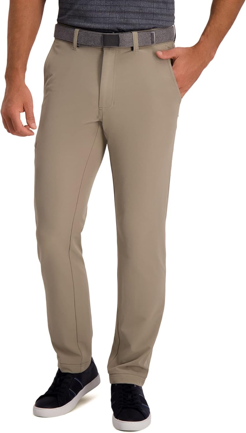 Haggar Men's The Active Series Big and Tall Straight Fit Stretch Pants