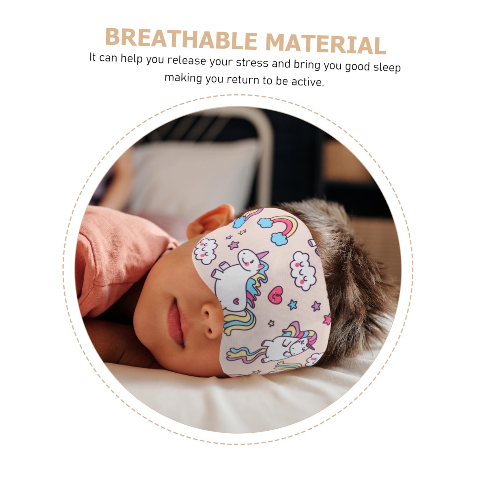 Ipetboom 20pièces Masque De Sommeil Doux Avec Motif Licorne Cache-yeux Confortable Pour Bureau Les Voyages Pour Sommeil Réparateur