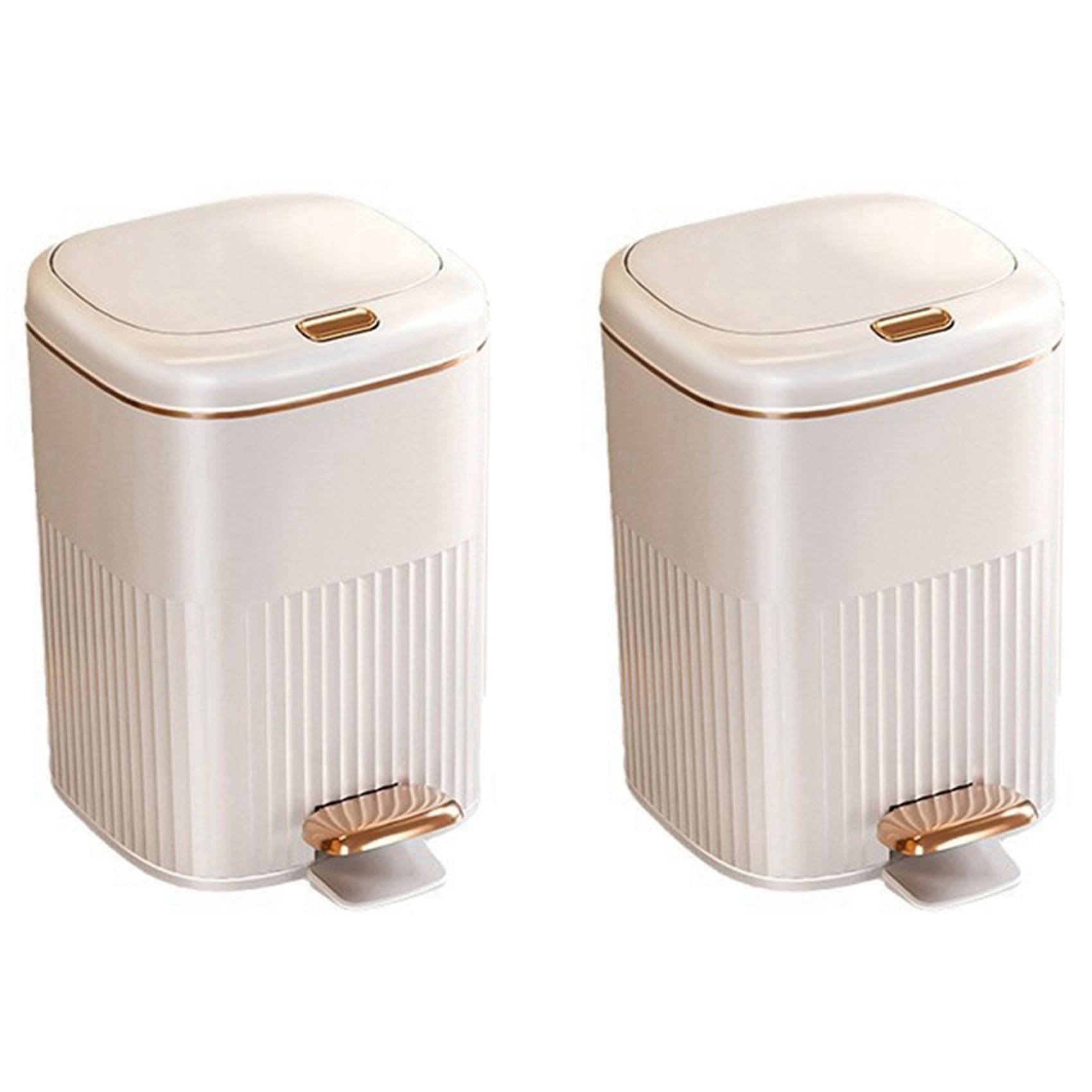Poubelle anti odeur étanche 10L avec couvercle à pression 2x
