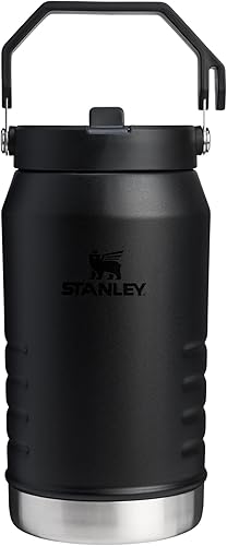 STANLEY IceFlow 2.0 - Jarra con pajilla abatible con asa, de 64 onzas, tapa giratoria y popote abatible, a prueba de fugas para viajes y deportes,
