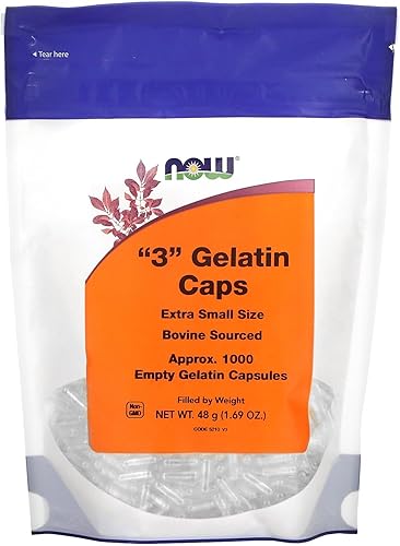 Now Foods Cápsulas de gel vacías #3 1000 Caps
