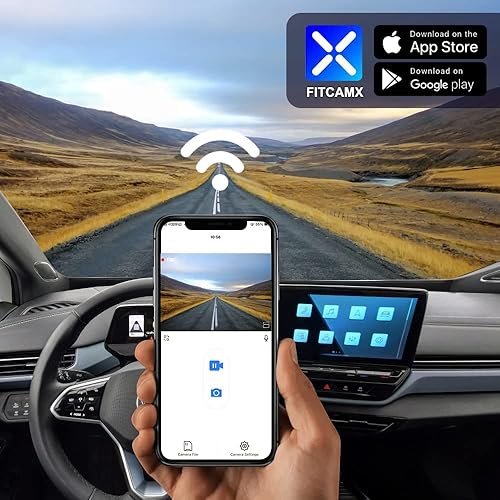 Miniatura 5 de Fitcamx La cámara de tablero 4K se adapta para Volkswagen ID.4 2021-2025 y Audi Q4 e-tron Sportback 2022-2026, aspecto de fábrica OEM, video UHD