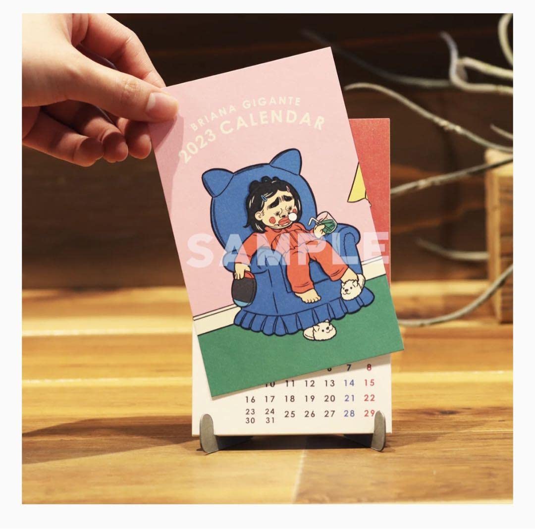Amazon.co.jp: MUME×BRIANAブリアナギガンテ 2023 卓上カレンダー