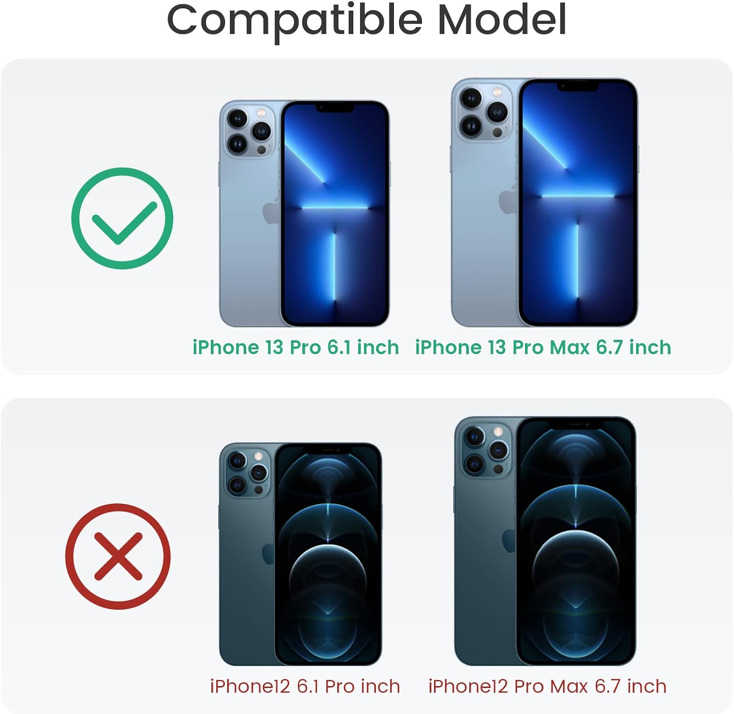 Goton Camera Lens Protector for iPhone 13 Pro Max 6.7 iPhone 13 Pro 6.1 - Tempered Glass Matal Protective Film Full Cover Accessories for Women, for iPhone 13 Pro Max/Pro 2021