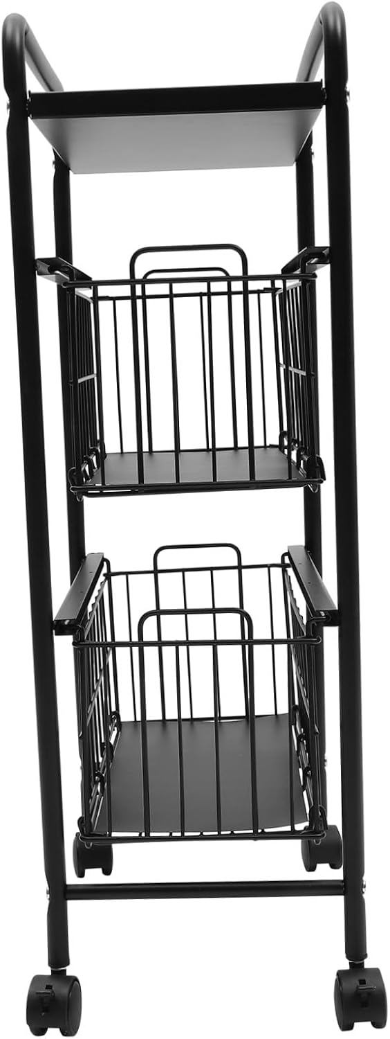 Unomor 1pc Removable Storage Rack Three-layer Multipurpose Shelf for Kitchen Organization Convenient Utility Cart for Pots and Sundries Simple Design for Home Use