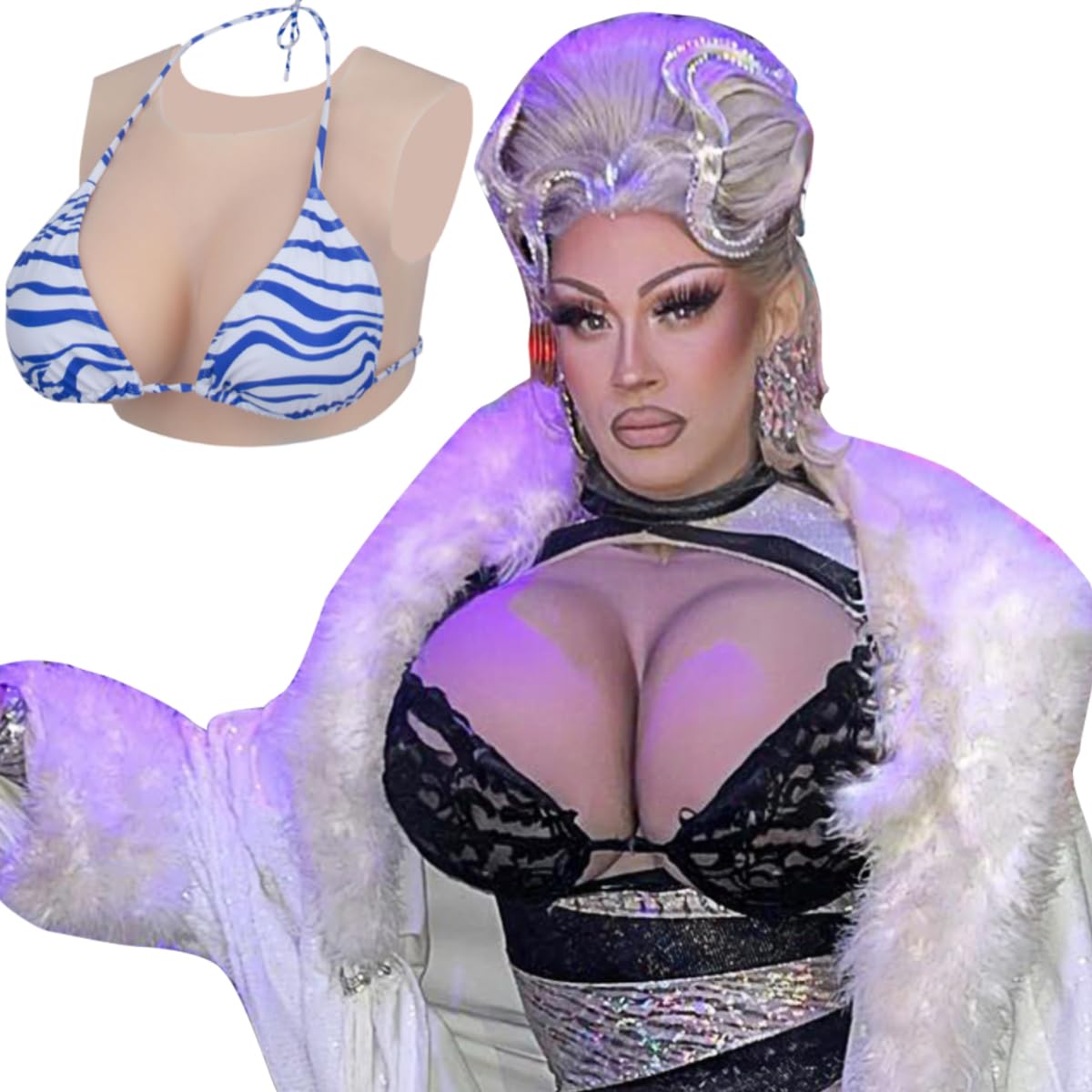 Silikon Brüste Brustplatte C-G Cup für DragQueen Crossdresser Cosplay
