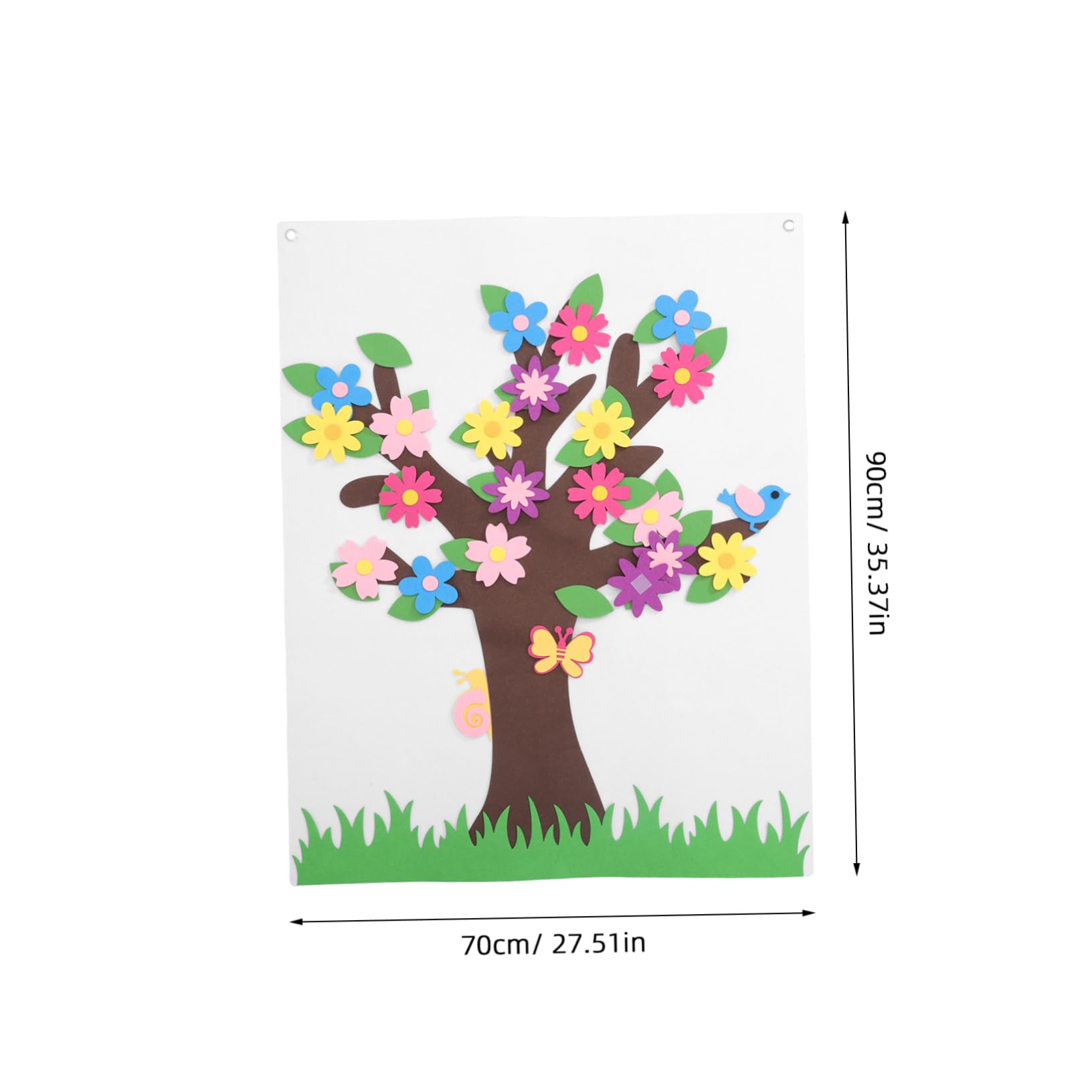 SHOWERORO 1set Felt Board Story Set for Boy Girl DIY Flower Tree Wall Activities Engaging Educational Props for Preschool and Kindergarten Interactive Screen Creative Play