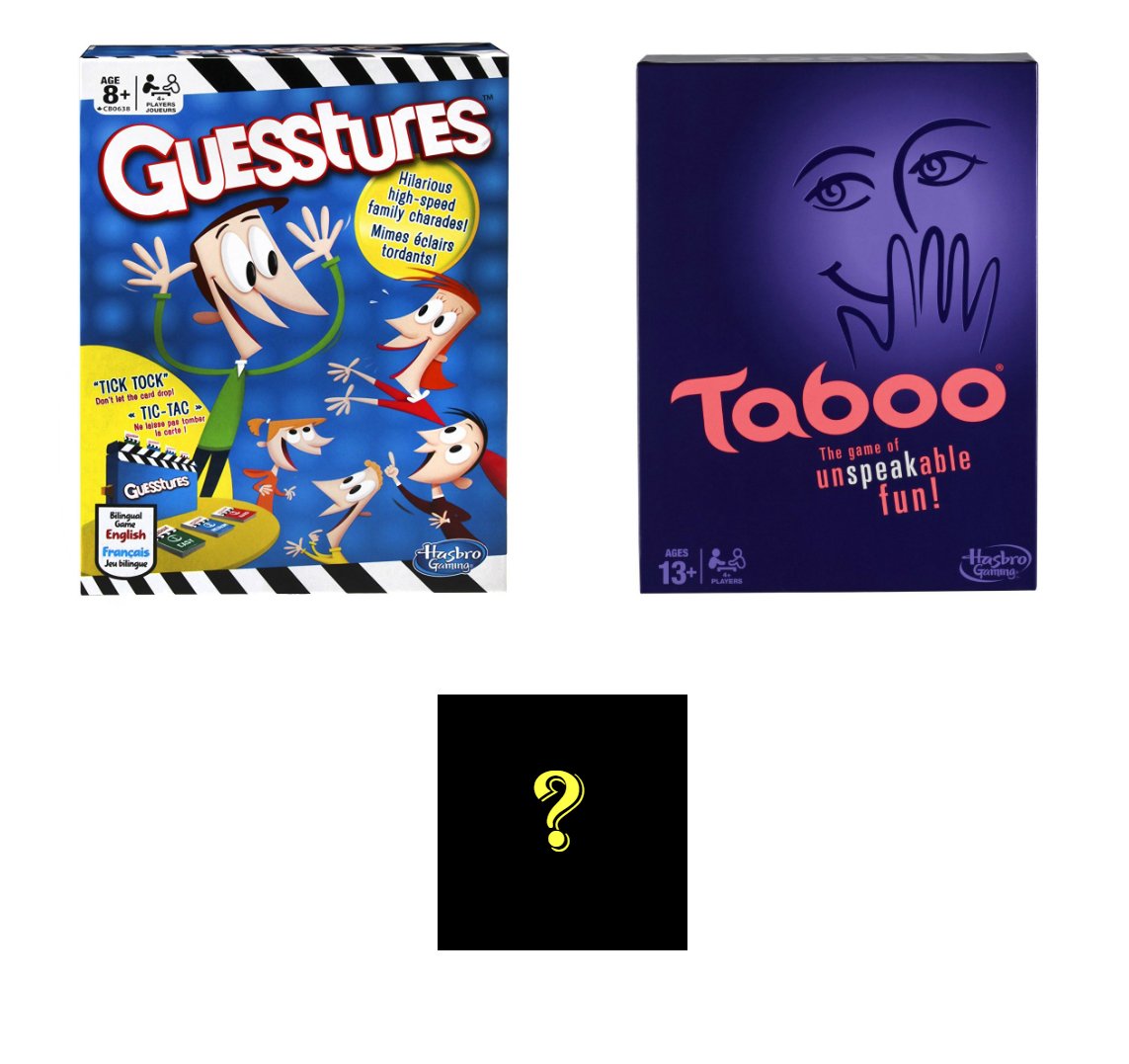 Taboo & Guesstures Board Game with Mystery Stickers