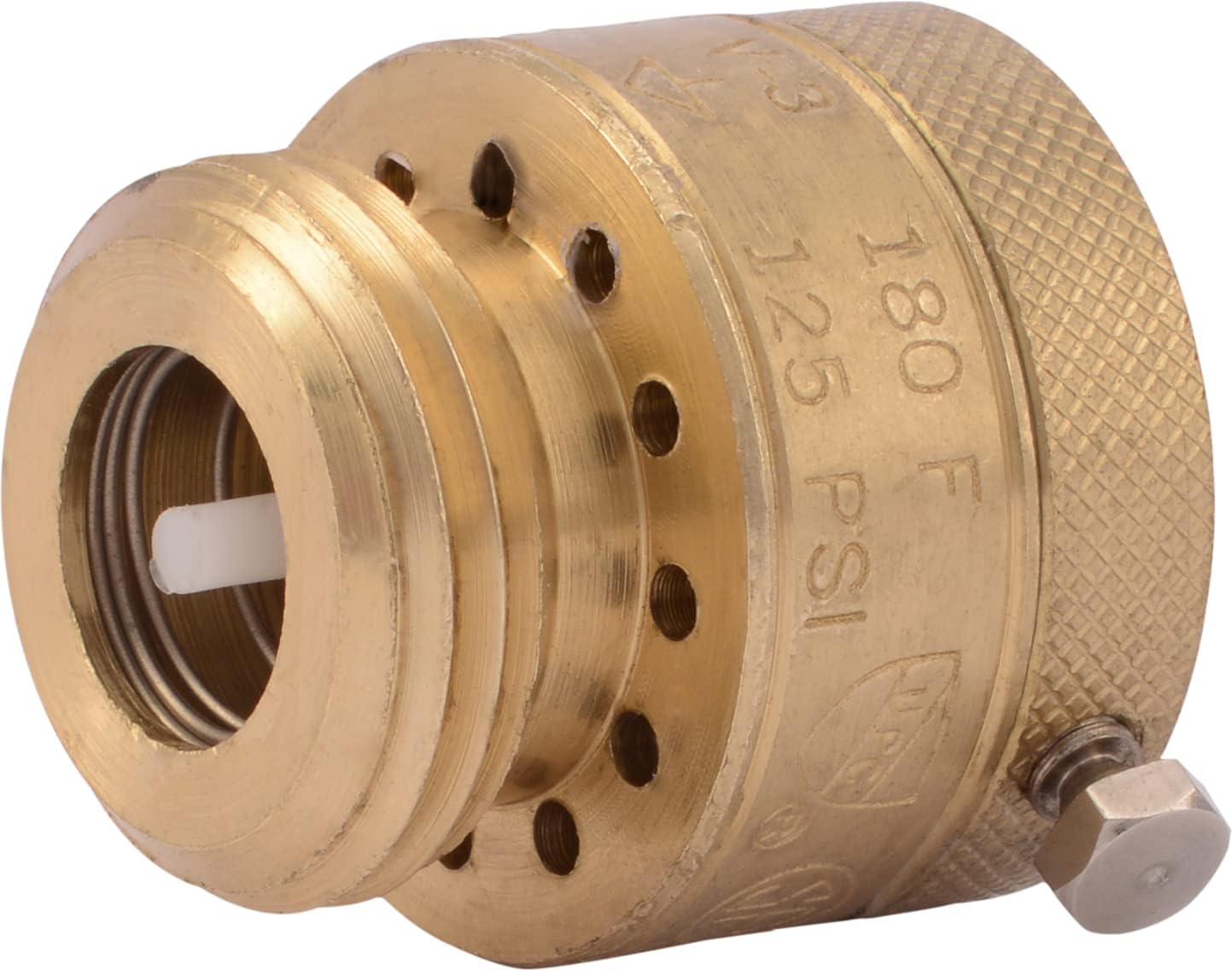 Cash Acme 3/4 Inch V-3 Vacuum Breaker, Hose Bibb Connection, Brass Plumbing Fitting, 17148-0000