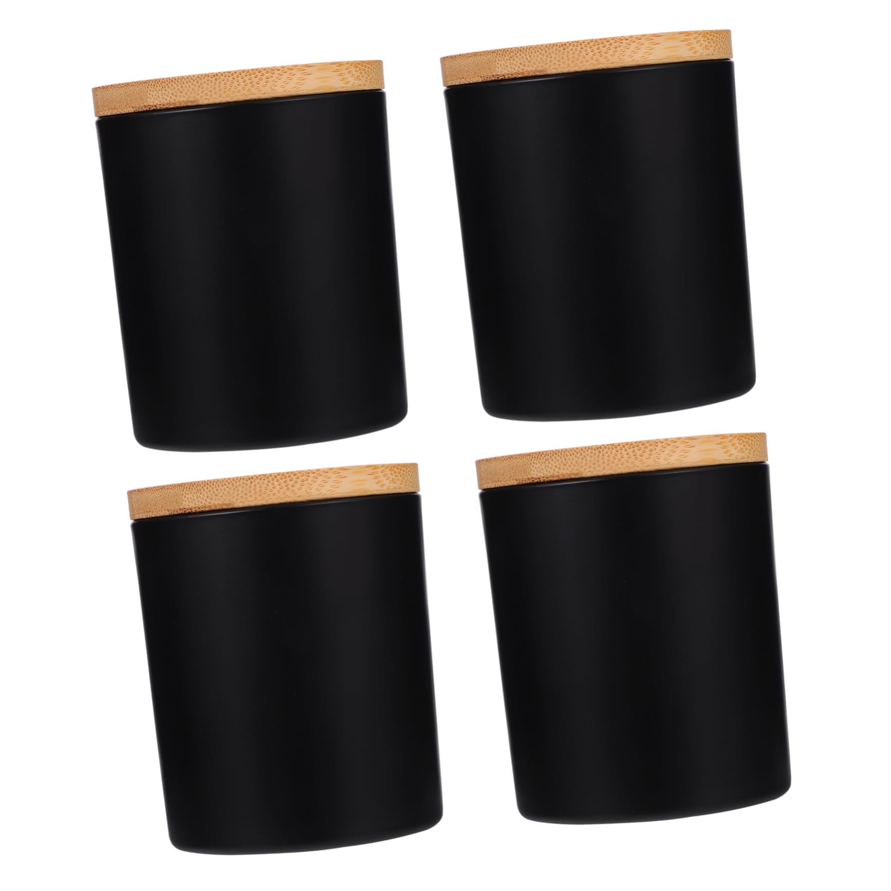 MUELODSIC 4sets Candele in Vetro con Coperchi per Creare Candele Profumate per Aromaterapia per Casa Ufficio Yoga Bagno e Decorazioni per Feste