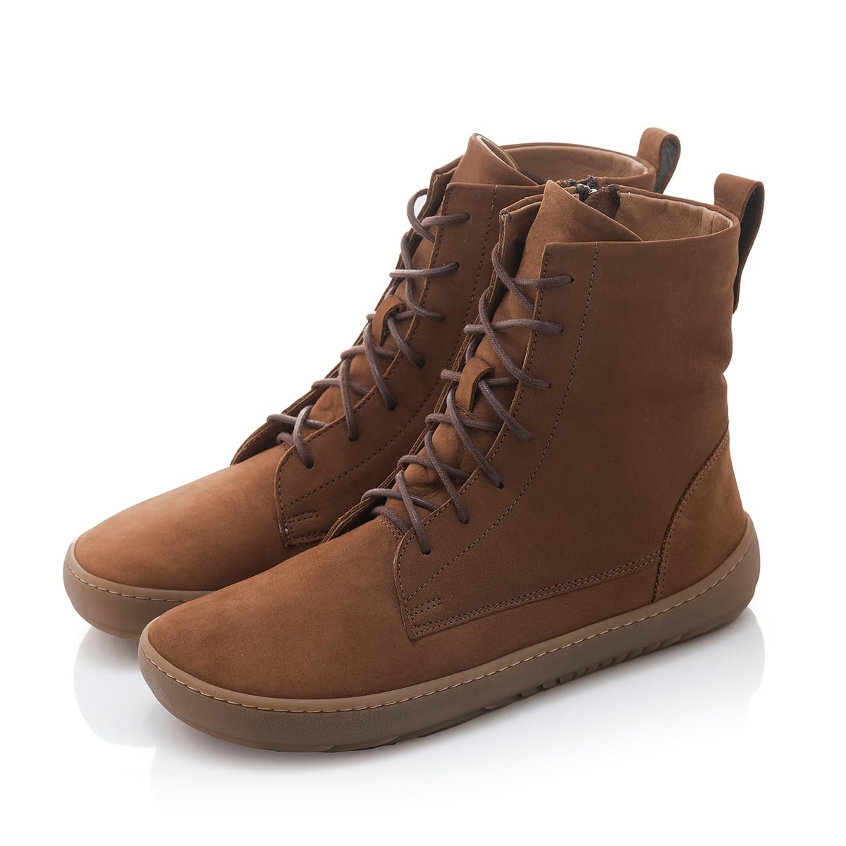 Womens Minimalist Barefoot Boots Zero Drop Sole Wide Toe Fashion Shoes with Adjustable Straps
