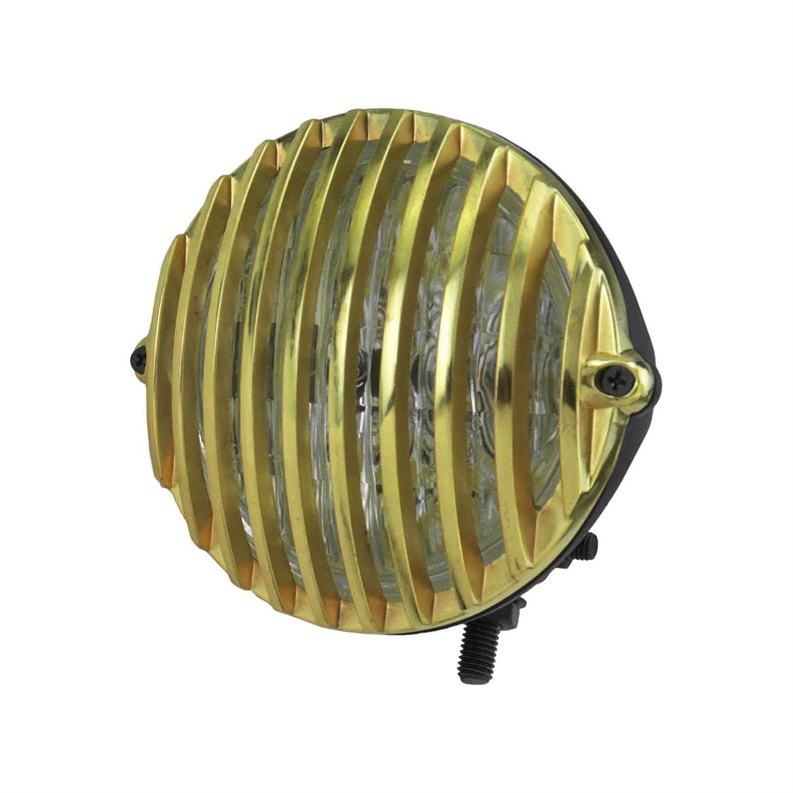 Motorcycle Front Light Protector Shield Motorcycle Front Headlight Grill Gold Grill Headlight Cover For Harley Night Train FXSTB For Sportster XL For Dyna For Street Bob FXDB Headlight Protection Shie