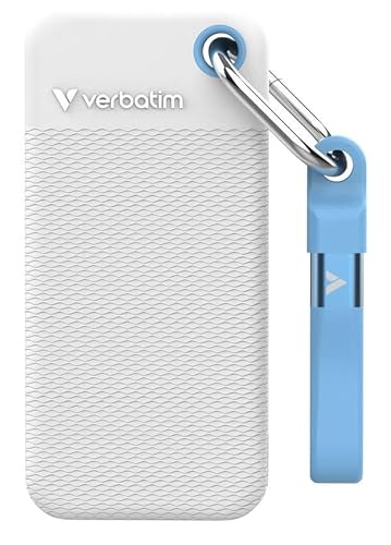 Verbatim Pocket Color Edition SSD porte clé avec attachement à câble externe portable .2 USB 3.2 Gen 2 USB C connecteur - vue 2