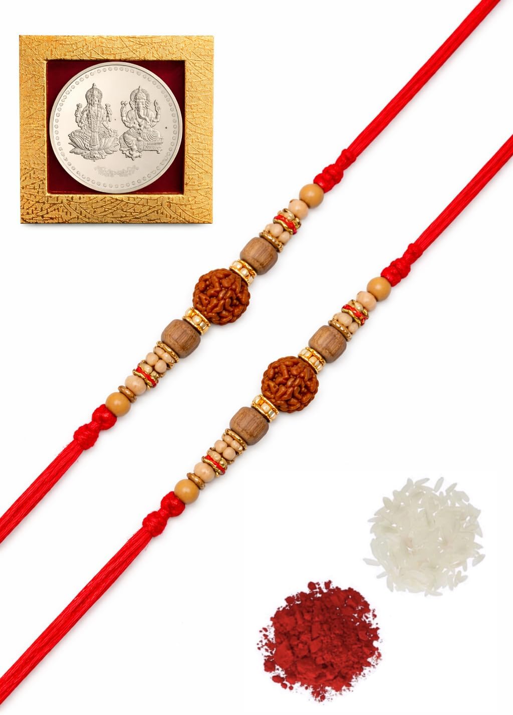 Rudraksha Bracelet, 2 Count, Brown