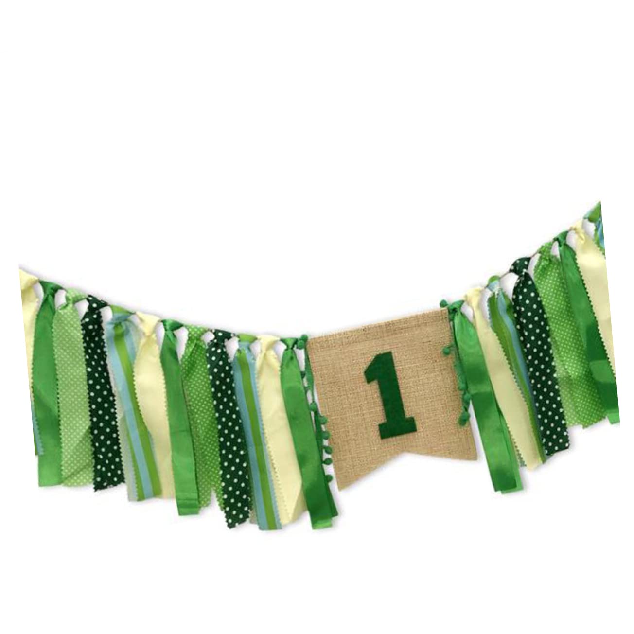 Cabilock 3 Juegos De Elegantes Suministros Para Fiestas De Bebé En Verde Menta Accesorios Para Fotos Pancartas Para Trona Banderines Decorativos Para Decoraciones De Cumpleaños