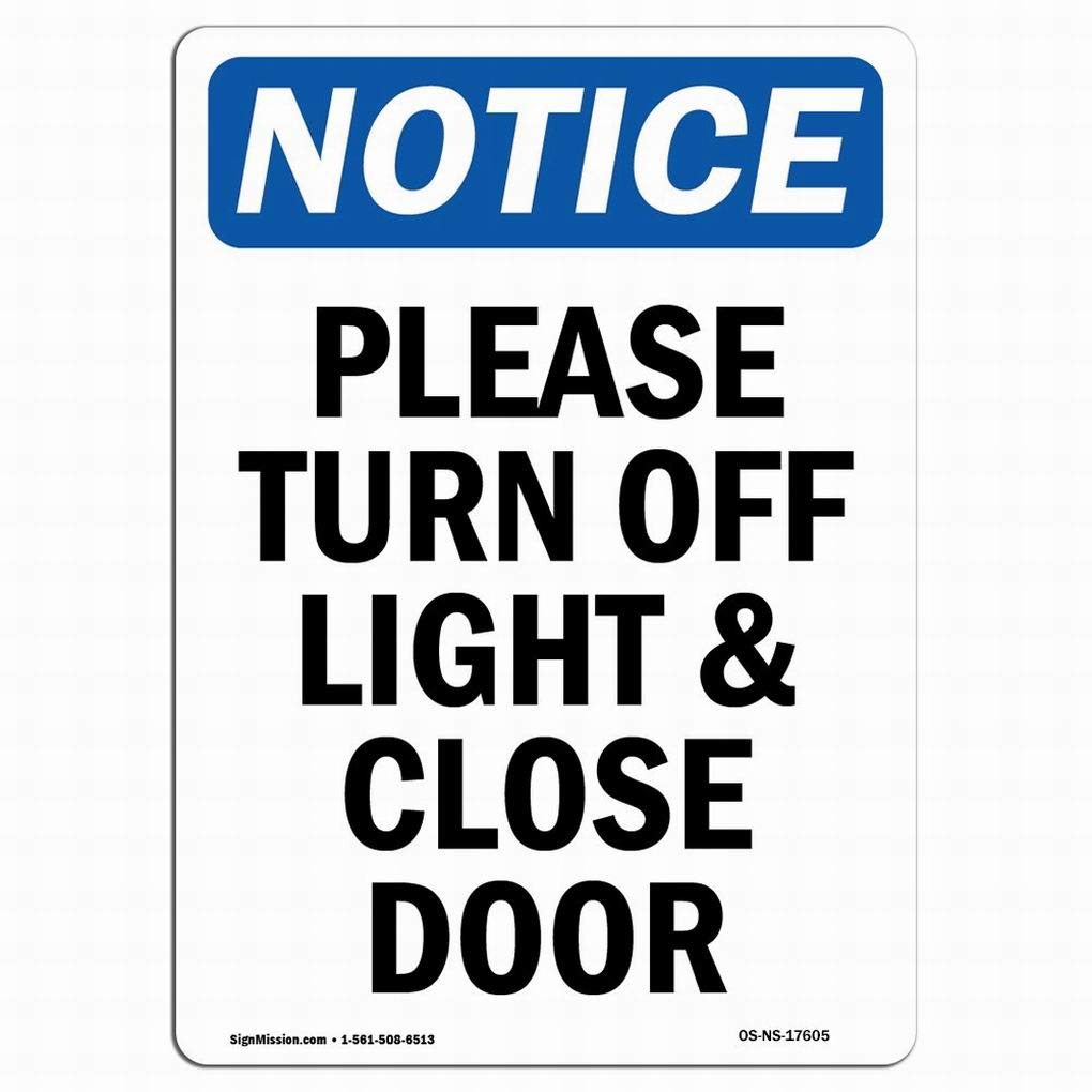 Buy Owesoe Safety Sign Danger Sign 8x12 OSHA Notice Sign Please Turn