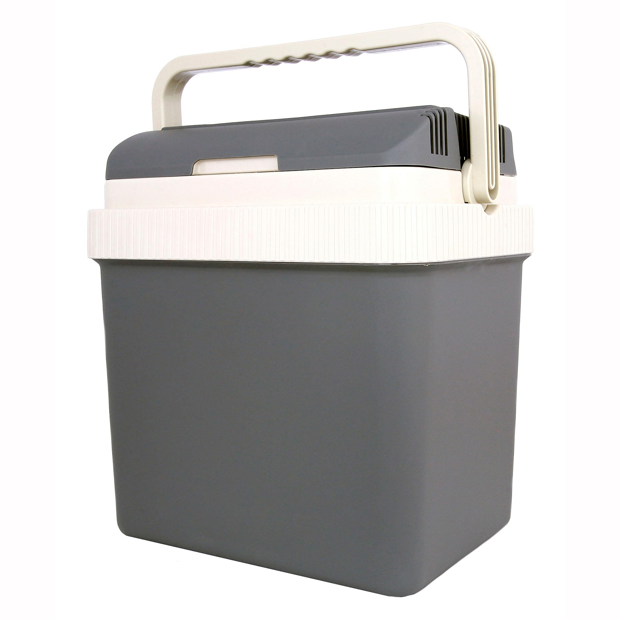 briebe Camp Nevera Portátil Eléctrica 21 litros, Coche, Camping, Viaje, 12V / 220V, Refrigera, Mantiene el Calor, Bajo Consumo, Gris, CF1151