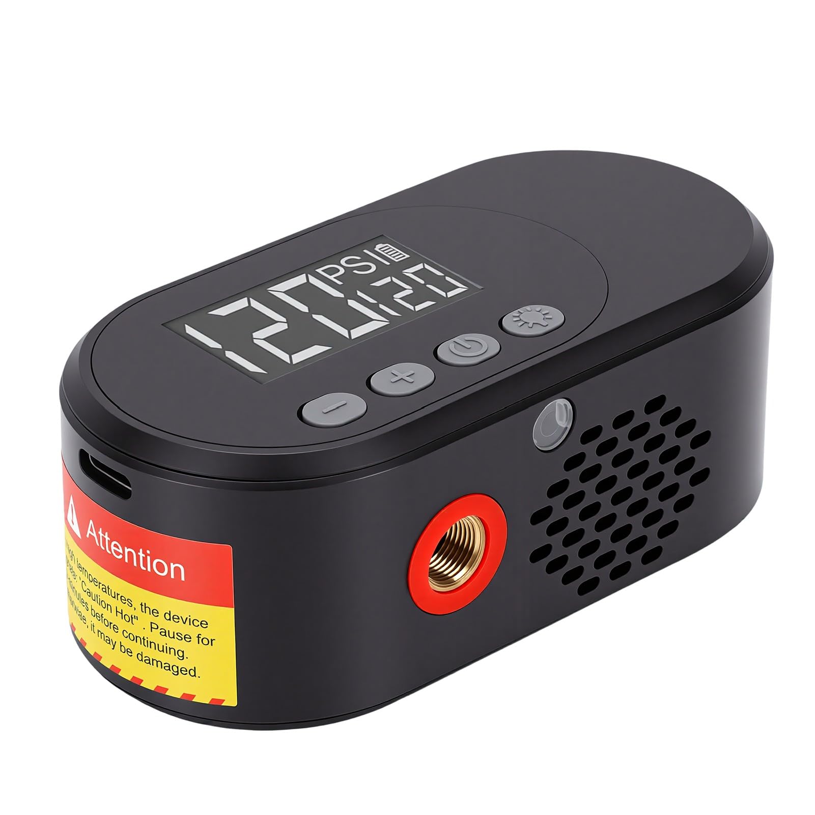 Irfora Pompe à Air électrique Portable pour Mini Vélos, Gonfleur de Pneus Compact avec écran LED Intelligent, adapté aux Vannes Presta et Schrader