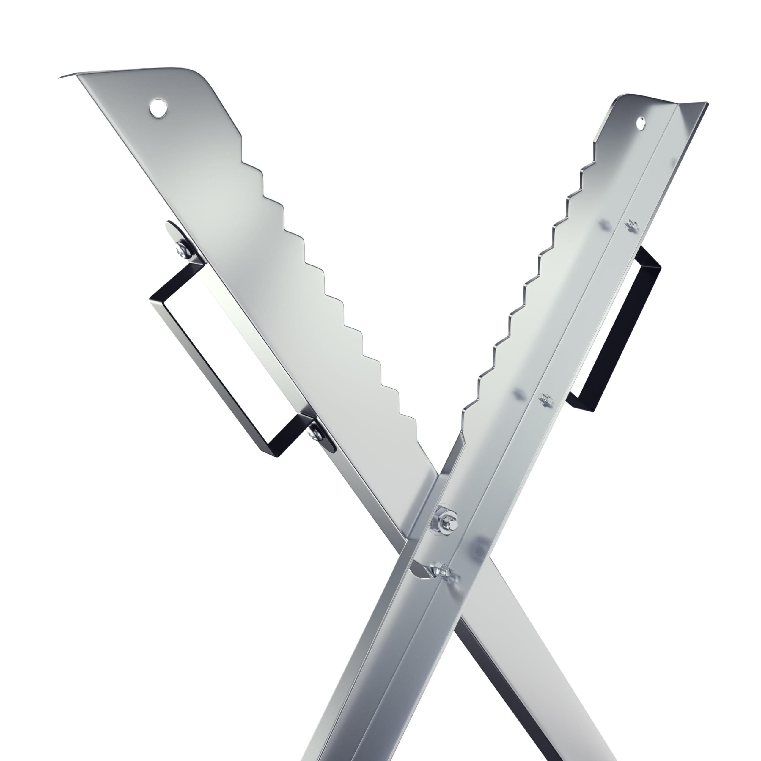 Gardebruk Chevalet de sciage pliable 150 kg métal zingué jardin dents porte-bûches support de coupe tréteau de sciage tronçonneuse