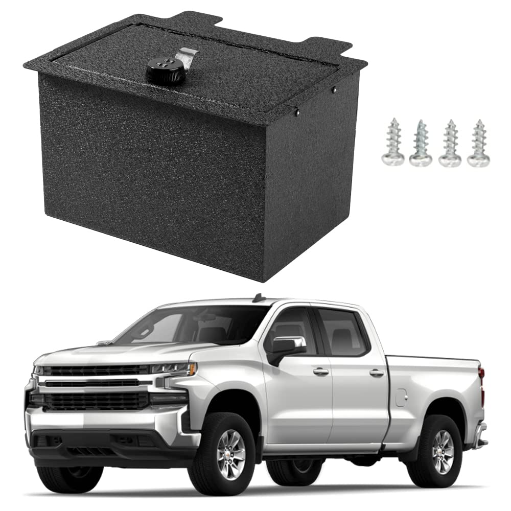 LAYSAY Center Console Safe Guns Storage Box Console Vault Compatible