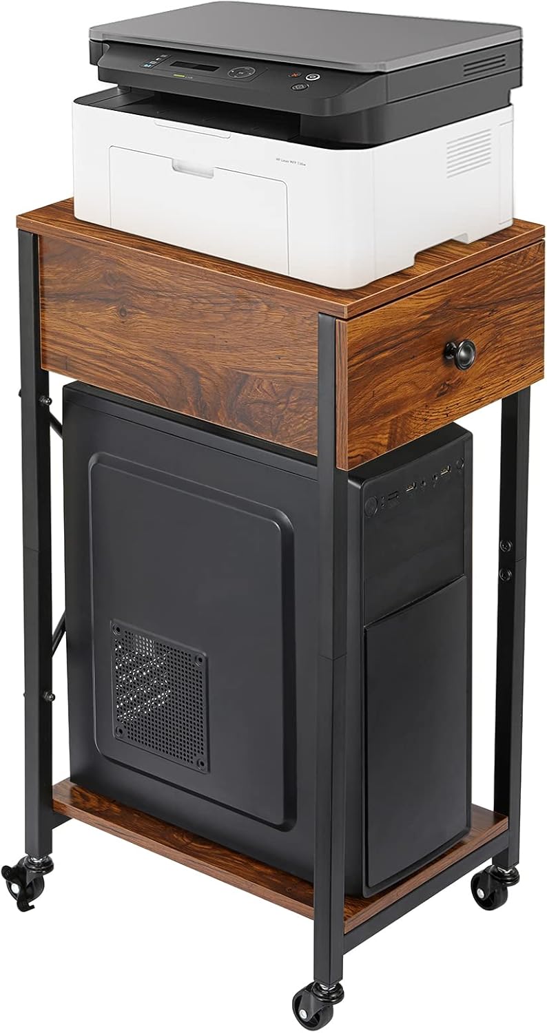 Amazon.com: Fogein Computer Tower Stand,Printer Stand,Printer Table ...