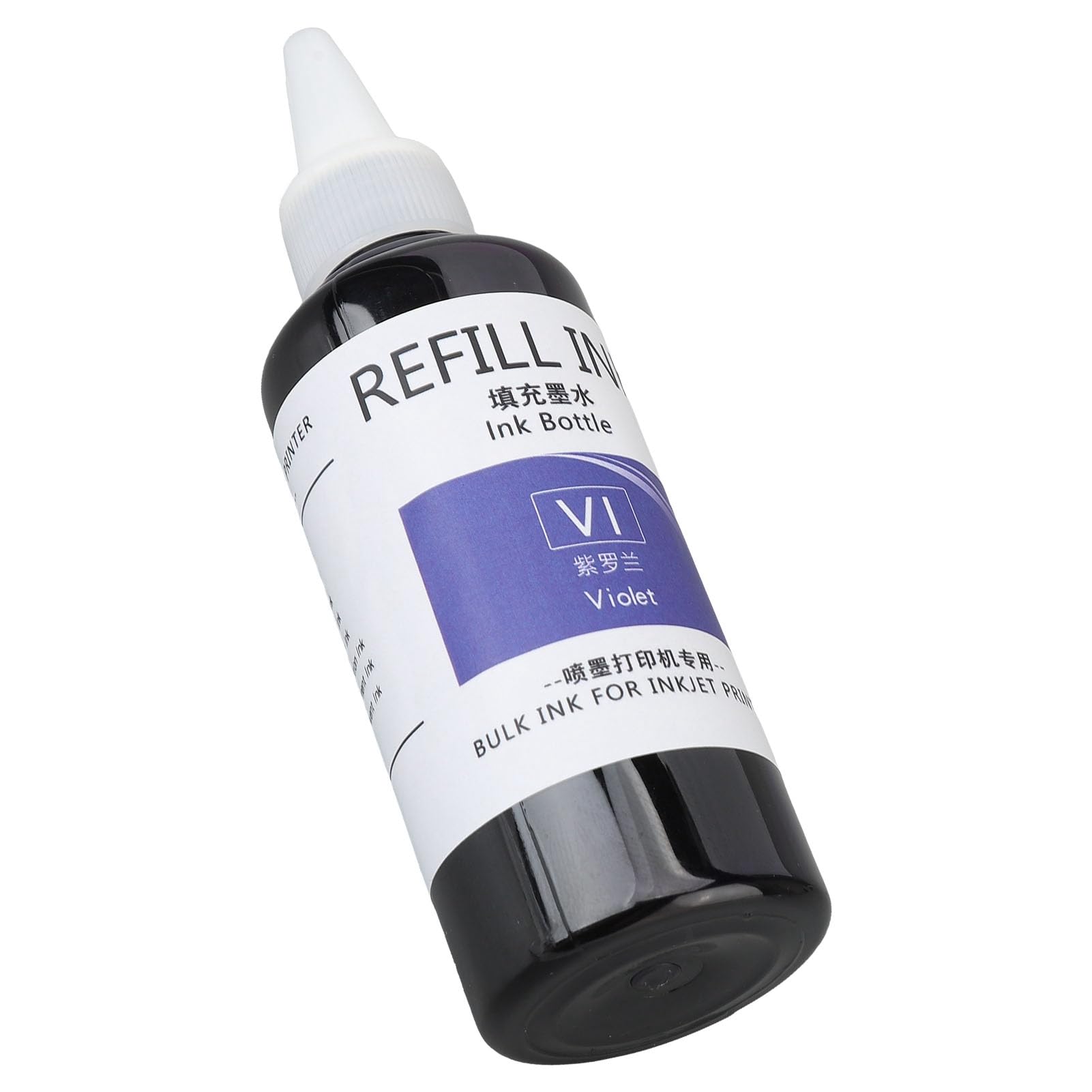 Stempel-Nachfülltinte, 100 ml, schnell trocknende Eier-Stempeltinte, Eier-Dater-Stempel-Nachfülltinte für Business School Family (Púrpura)
