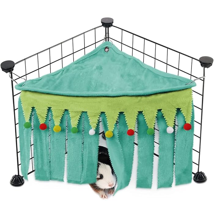 Buy BeauPet Guinea Pig Fleece Forest Hideout Small Animals Hideaway
