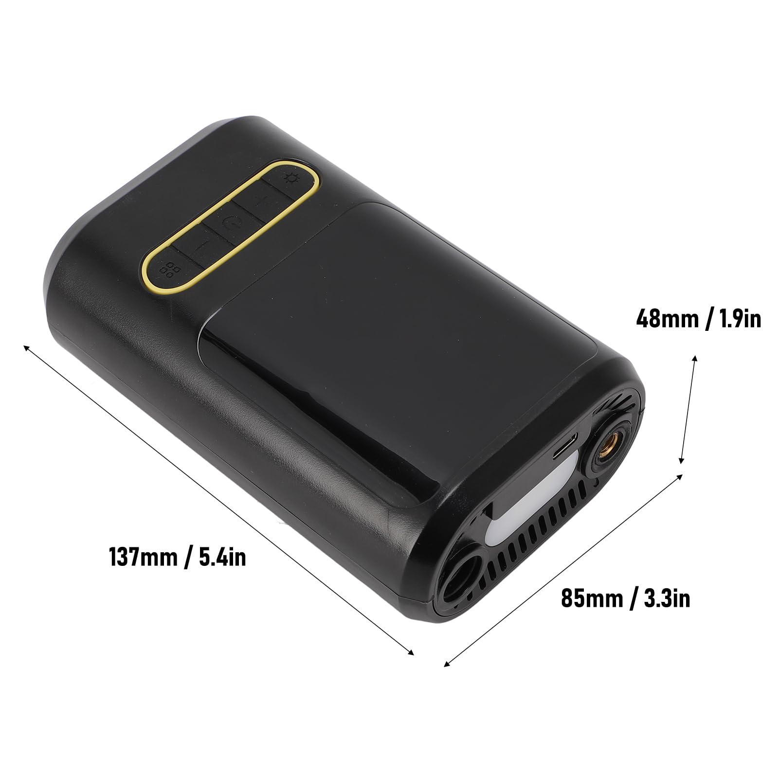 Pompe à Air sans Fil 150 Psi, avec Lampe de Poche LED, Manomètre Numérique, Gonfleur de Pneus Portable pour Voitures, Motos, Ballons de Sport, Matelas Pneumatiques et Bouées,