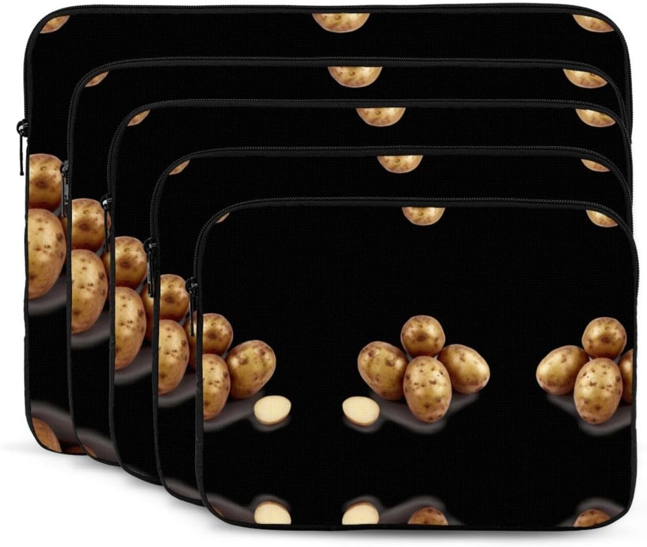 Fresh Potatoes Printed 12 inch Laptop Case, Business/Office Commuter Laptop Case image 2