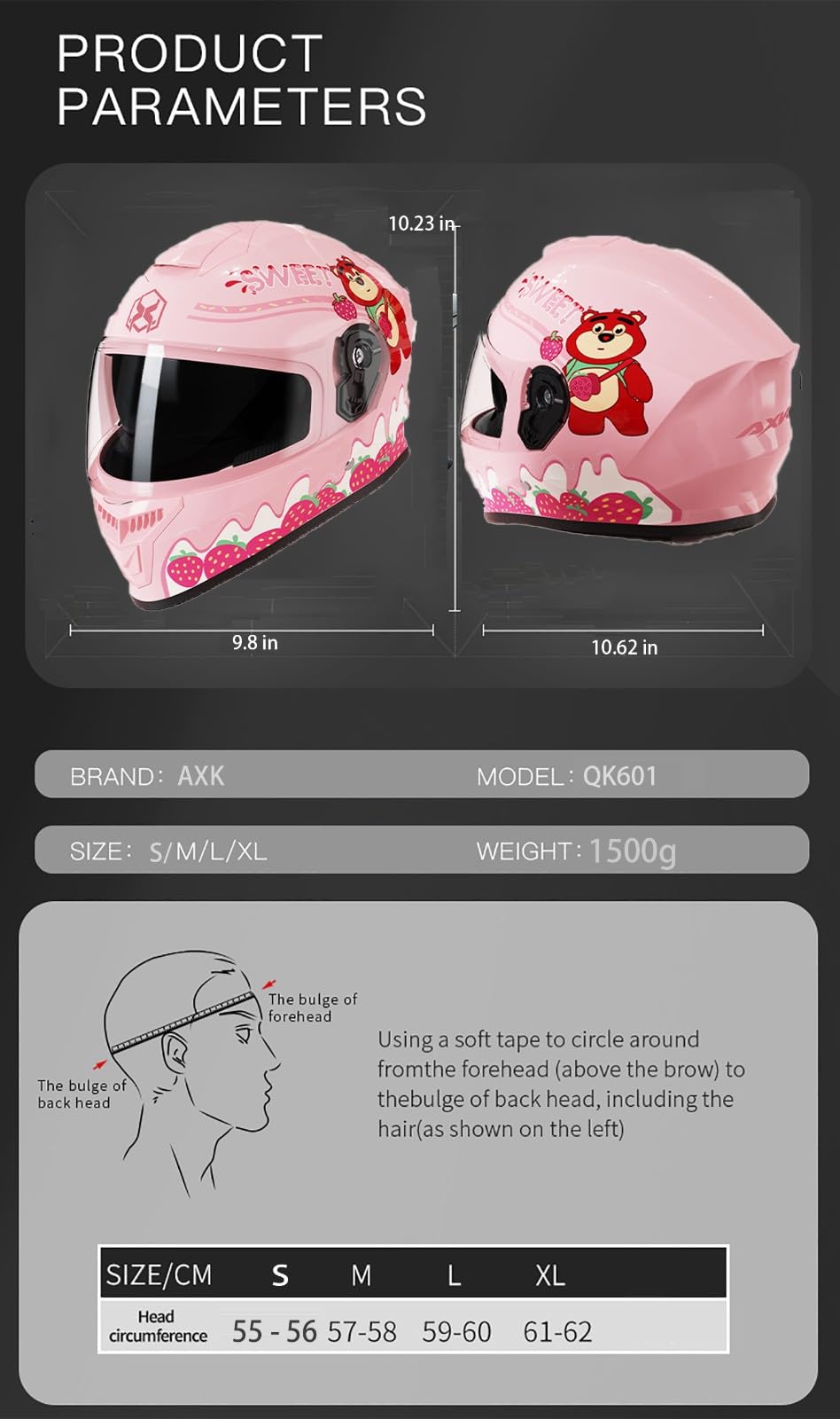 Casco Integrale Moto per Bambini, Caschi Integrali Motocross Ragazzi Ragazze, Omologati ECE, Prese d'Aria Visiera AntiGraffio, Caschi, Kart Strada, Scooter, Cruiser Ciclomotori D,Small