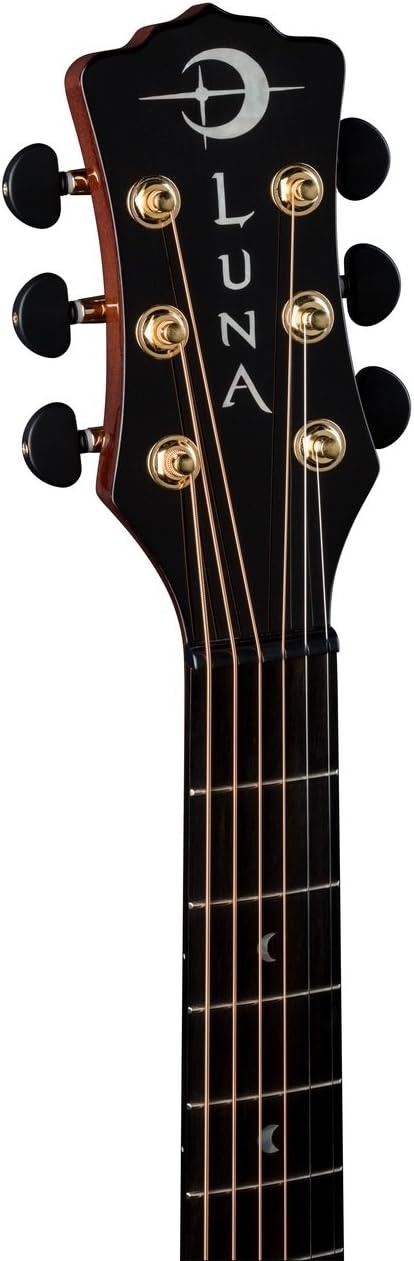 Luna VISTA DEER Tropical Wood Acoustic-Electric Guitar With Case