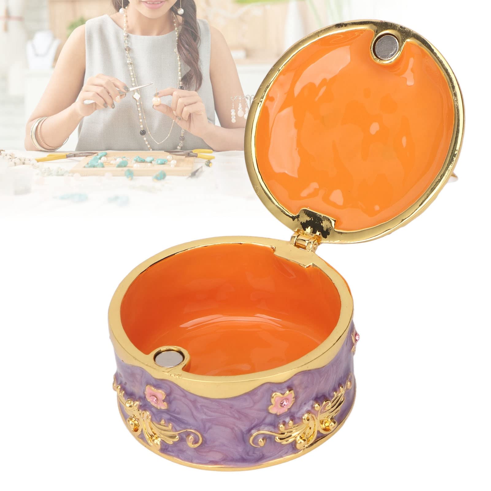 Boîte à Bijoux Vintage Oeuf Fabergé Chariot Boîtes à Bibelots Pour