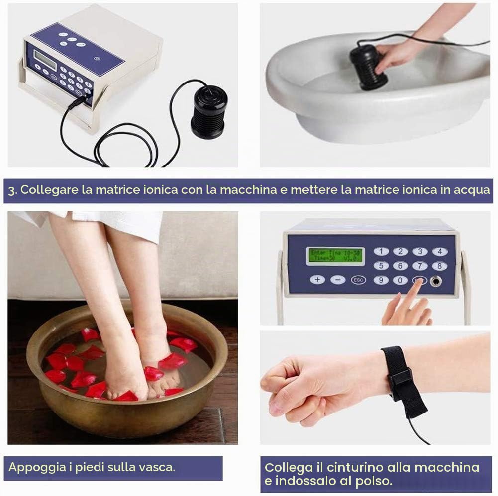 Macchina per pediluvio disintossicante ionico, Macchina Professionale per la disintossicazione del Piede Cell Cleanse, Detox ionico Macchina Uomo Donna Strumenti