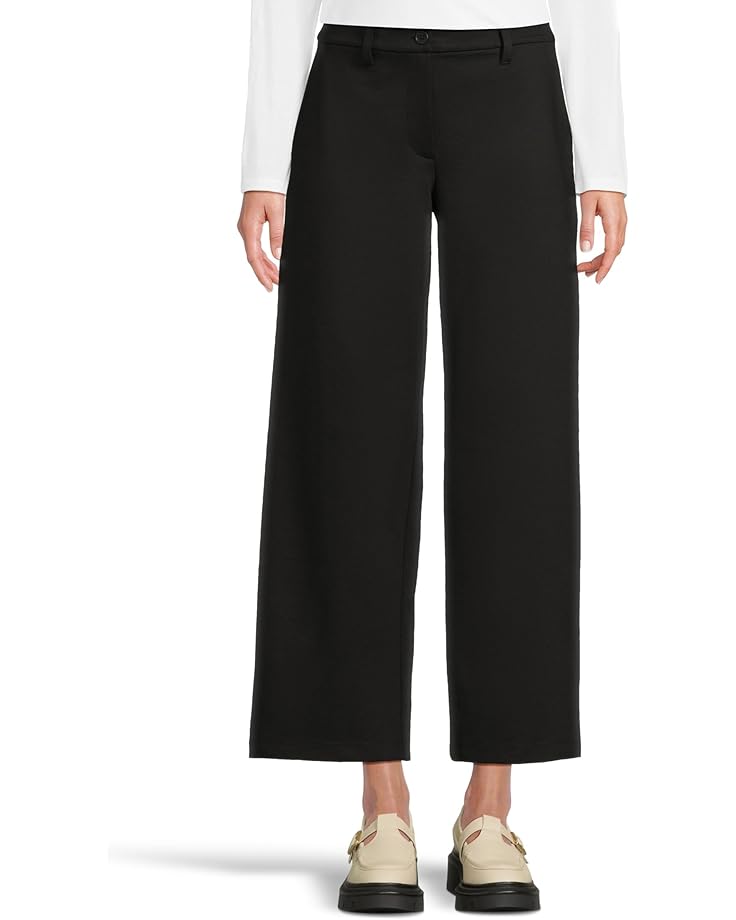 Eileen Fisher Petite Washable Flex Ponte Wide Full Length Trouser - Main View