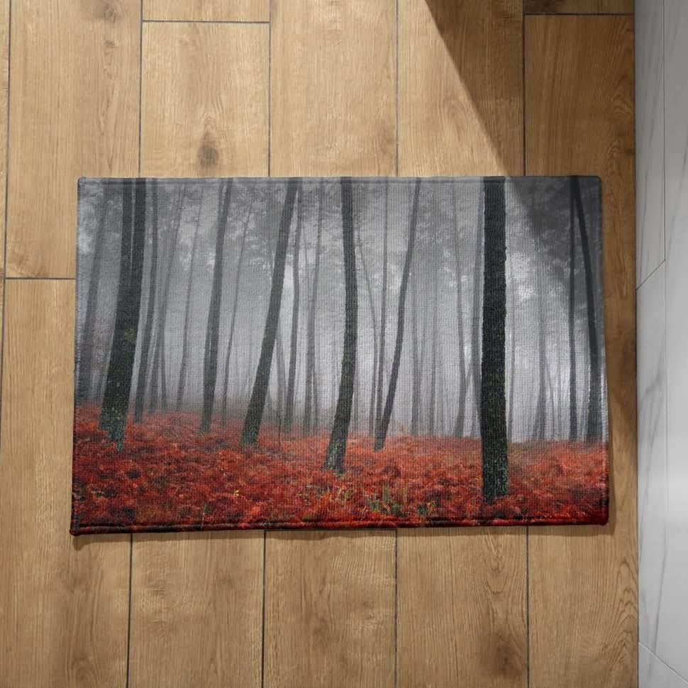 CEVAN Alfombra Pasillo Felpudo Entrada Personalizado Paisaje Natural Alfombra Puerta Entrada Felpudos Entrada Casa Originales 45x75cm