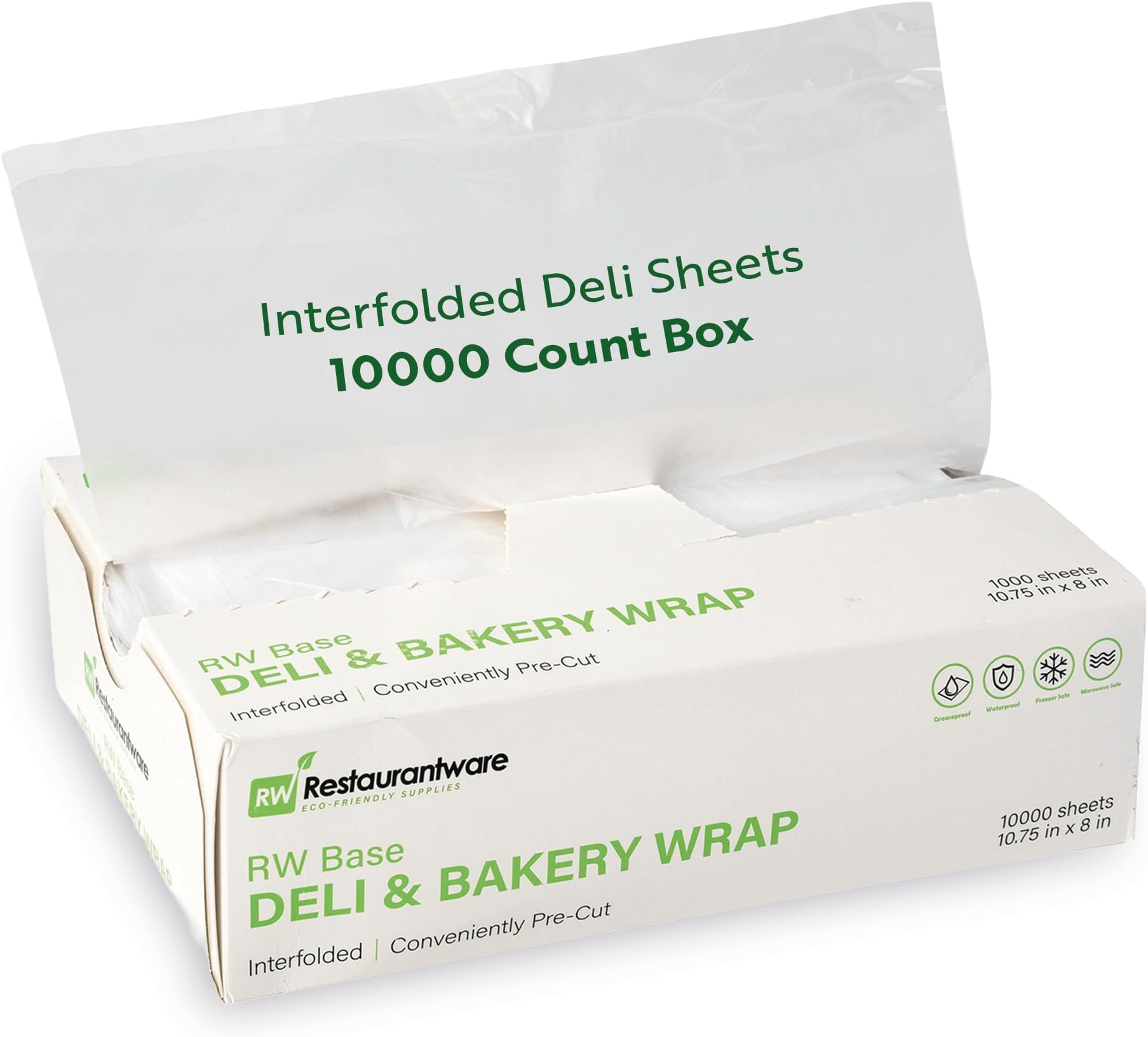 Restaurantware Plastic Interfolded Deli And Bakery Wrap, 10000 Ct