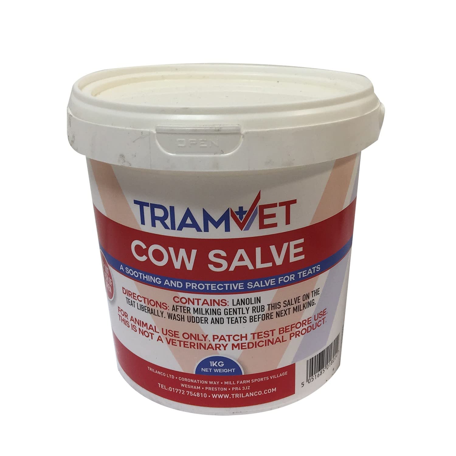 Cow Salve Soothing for Udders & Teats in Agricultural Farm Cattle 1L