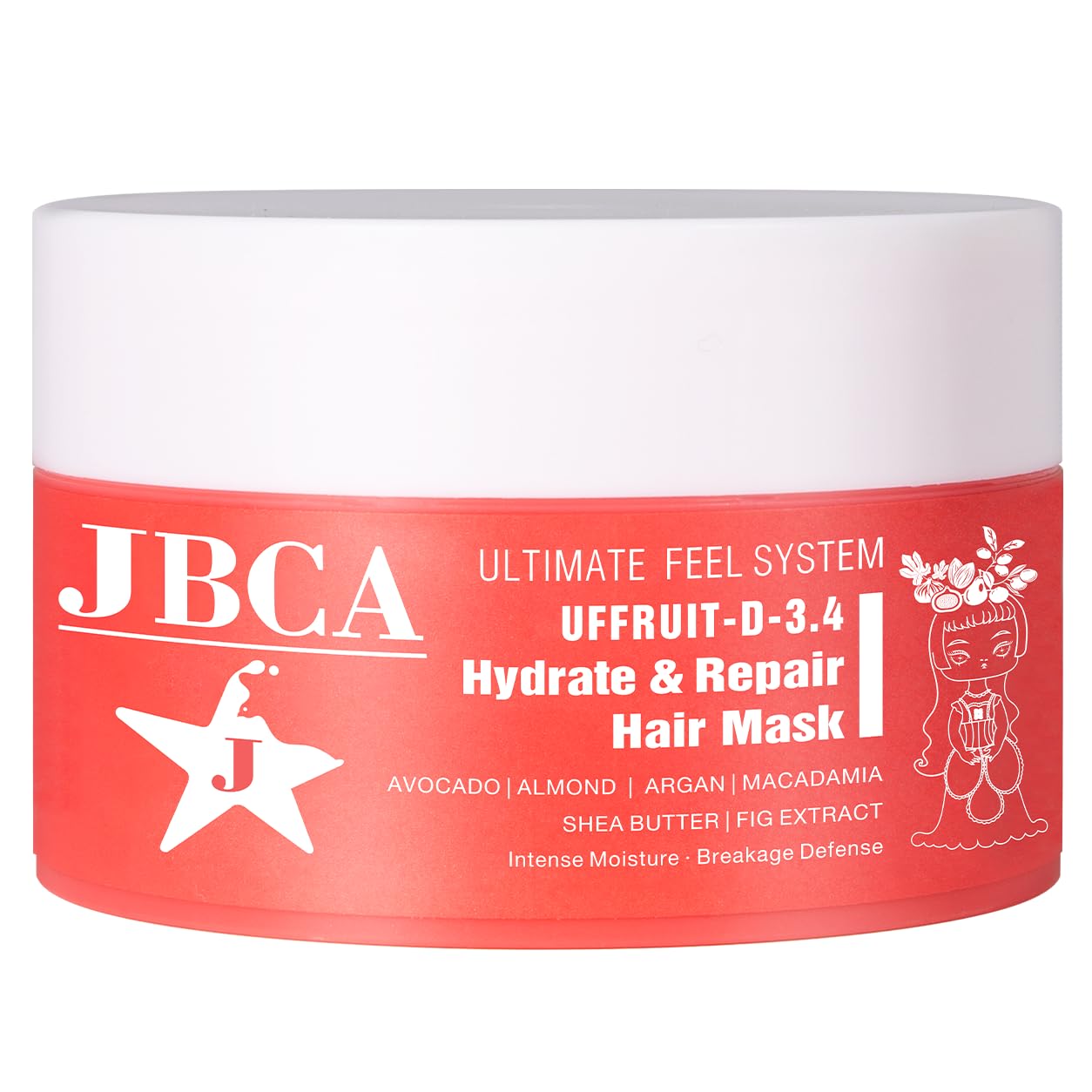 JBCA Deep Conditioning Hair Mask for Dry, Damaged Hair, 1.69 fl oz 1.69 Fl Oz (Pack of 1)