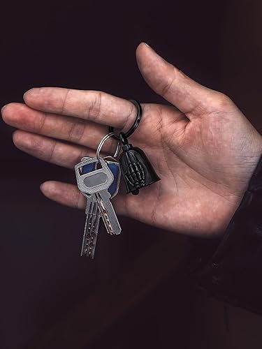 Miniatura 3 de Bandmax Llavero de motocicleta para motociclista, de acero inoxidable, campanas de guardián de conducción segura para motocicletas