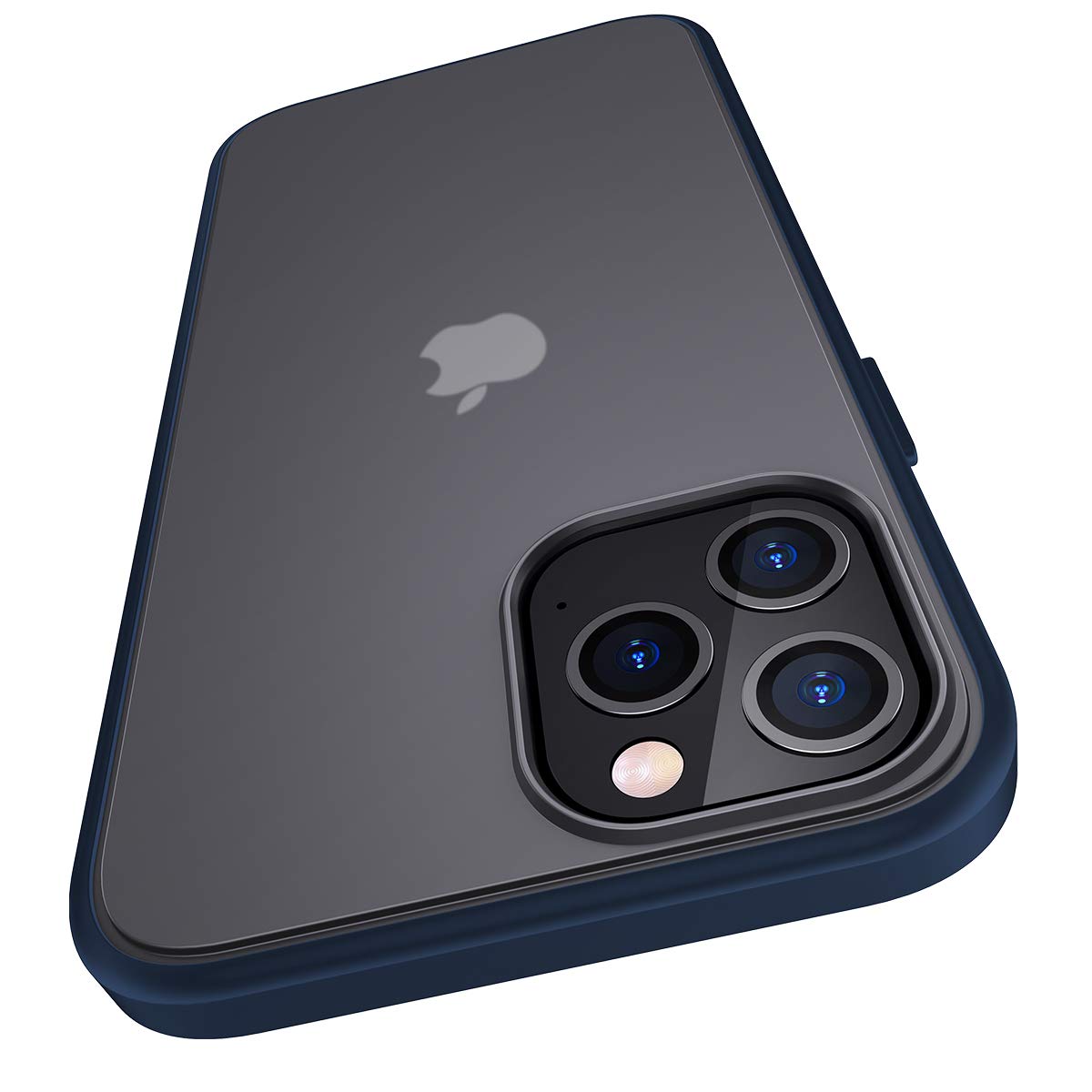 Meifigno Compatible with iPhone 12 Pro Max Case, [Military Grade Drop d], Translucent Matte PC with Soft Edges, Shockproof Phone Case Designed for iPhone 12 Pro Max 6.7inch (2020), Blue