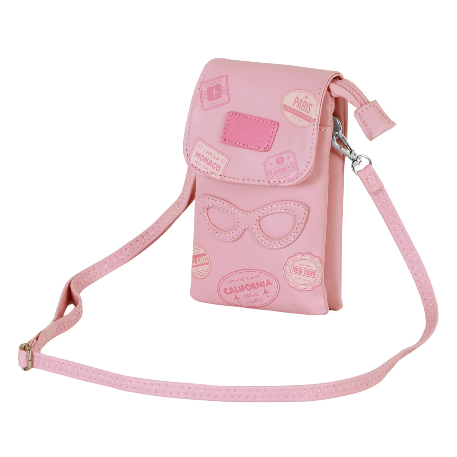 KARACTERMANIA Barbie Travel-Mobile Phone Bag, Pink, 13 x 19 cm