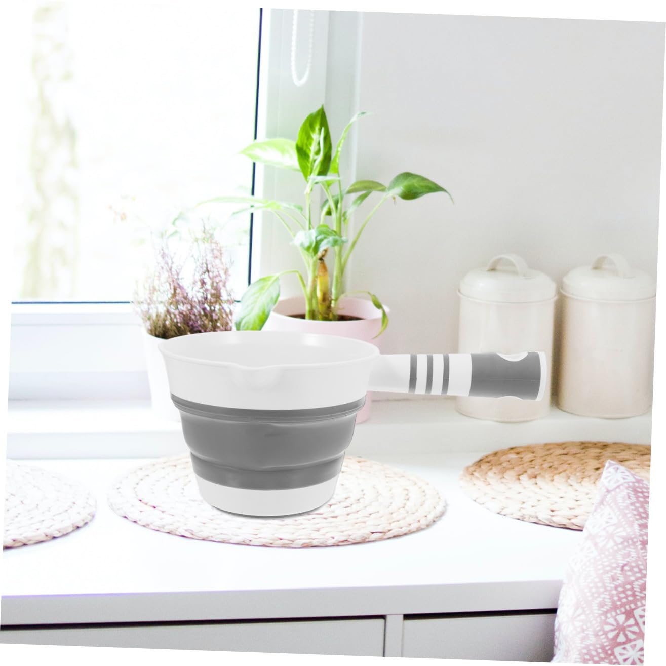 3piezas Cucharón De Agua Plegable De Plástico Para Cocina Utensilio Multifuncional Colgante Para Servir Sopas y Líquidos Capacidad y Almacenamiento Fácil