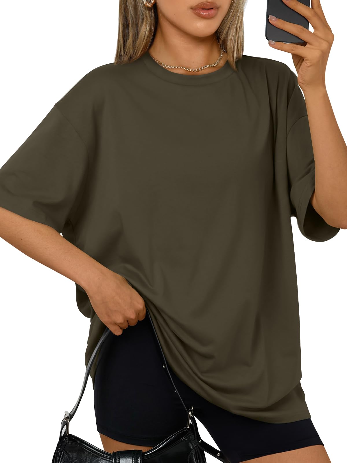 Trendy Queen Womens Oversized T-Shirts Short Sleeves Workout Tops | Casual Summer Gym Tees Plus Size Fashion Clothes 2026